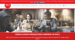 Desktop Screenshot of mmproductions.it