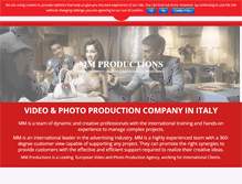 Tablet Screenshot of mmproductions.it